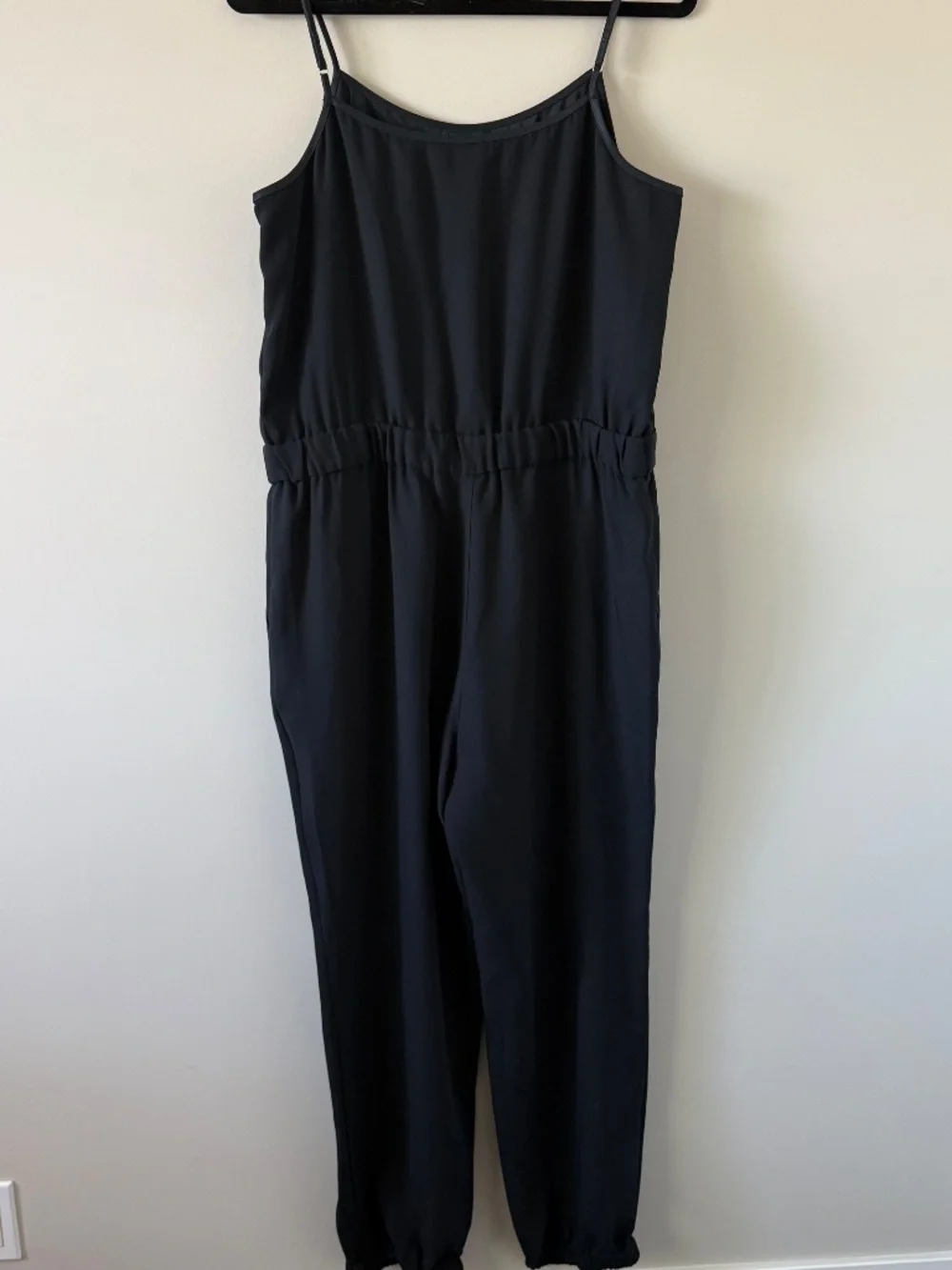 Banana Republic Black Sleeveless Jogger Jumpsuit Size 14